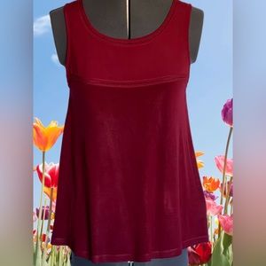 Old Navy Burgundy Red Sleeveless Babydoll Top Size S